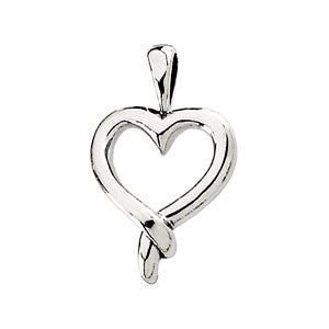 14k Yellow Gold Heart Pendant