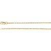 14k Yellow Gold 1.3mm Diamond Cut Rope 18" Chain