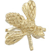 18.00x16.00 mm Bee Brooch in 14K Yellow Gold