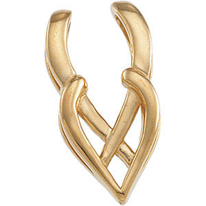 14k Yellow Gold Pendant Enhancer