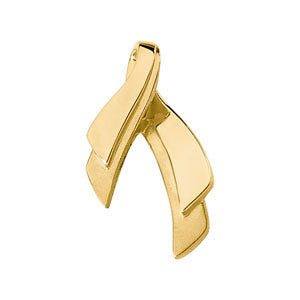 14k White Gold Fashion Chain Slide