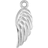 14K White Gold Angel Wing Charm