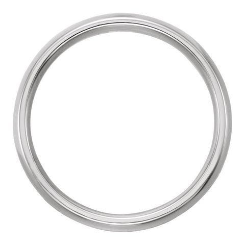 14k White Gold 6mm Design Band Size 11