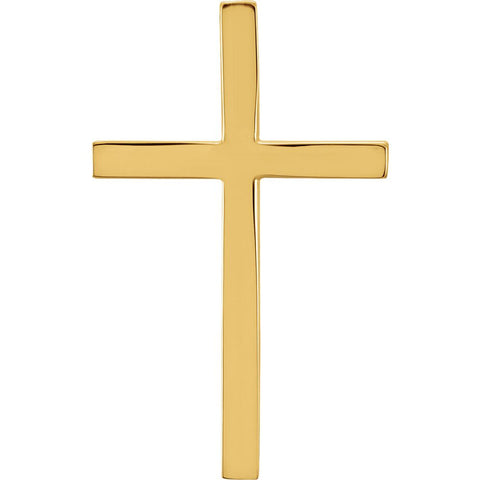 10k Yellow Gold 25.75x15.75mm Cross Pendant