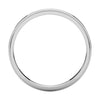 14k White Gold 2.5mm Flat Edge Band, Size 8