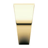 14k Yellow Gold 10mm Flat Tapered Band , Size 7