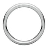 14k White Gold 6mm Comfort Fit Edge Band , Size 11