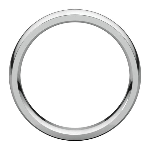 14k White Gold 6mm Comfort Fit Edge Band , Size 9.5