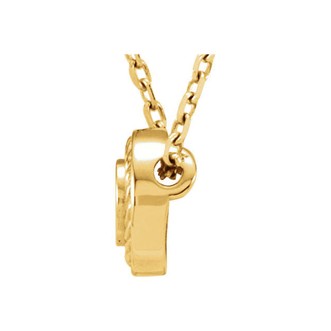14k Yellow Gold 1/10 CTW Diamond Necklace