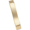 14k White Gold Vertical Bar Pendant