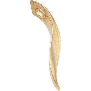 14K White Gold Fashion Vertical Pendant