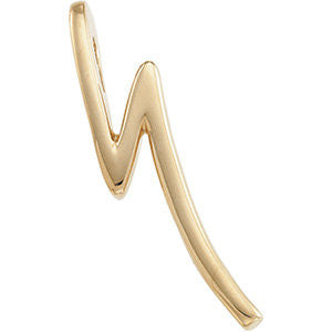 14k Yellow Gold Vertical Pendant Mounting Slide
