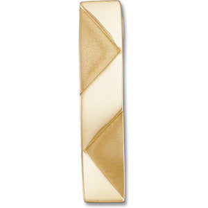 14k White Gold Bar Pendant