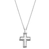 Cross Ash Holder Pendant and Chain in Sterling Silver