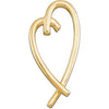 Metal Fashion Heart Pendant in 14k Yellow Gold