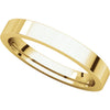 14k Yellow Gold 3mm Flat Comfort Fit Band, Size 6