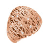 1/5 CTW Diamond Nest-Design Ring in 14K Rose Gold (Size 6)