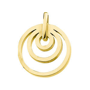 14k Yellow Gold Multi-Circle Pendant