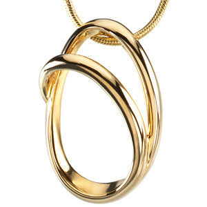 14k Yellow Gold Metal Fashion Chain Slide