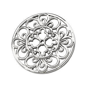 14k Yellow Gold Circular Filigree Pendant