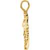 10k Yellow Gold Nugget Pendant