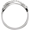 14k Yellow Gold .05 CTW Diamond Infinity-Inspired Ring, Size 7