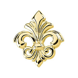 14k Yellow Gold Fleur-de-lis Pendant