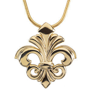 14k Yellow Gold Fleur-de-lis Pendant