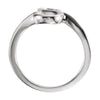 14k White Gold Freeform Ring, Size 7