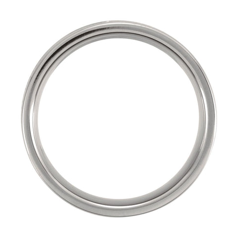 Titanium 6mm Grooved Band Size 8