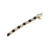 14k Yellow Gold Blue Sapphire & 2 1/3 CTW Diamond Bracelet