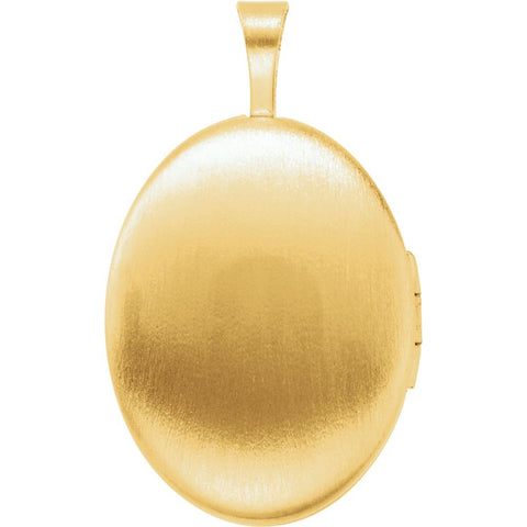Gold Plated & Sterling Silver Oval Celtic Cross Locket