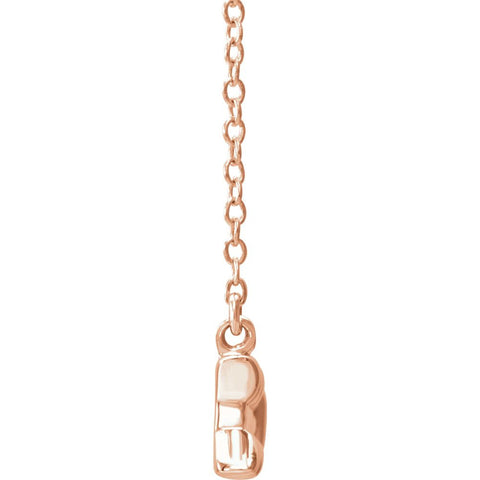 14k Rose Gold Arrow 16"-18" Necklace