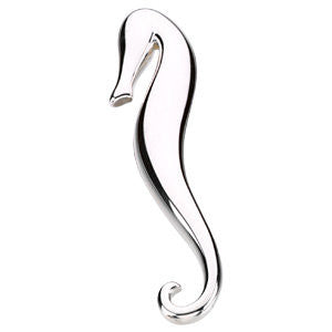 Sterling Silver Sea Horse Brooch / Pendant