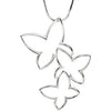 Butterfly Metal Fashion Pendant in 14k White Gold