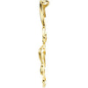 18k Yellow Gold Fashion Butterfly Pendant