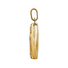 14k Yellow Gold Oval Cross Locket