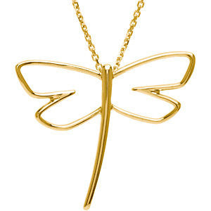 Sterling Silver Dragonfly Pendant