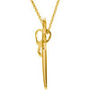 10k Yellow Gold Dragonfly Pendant