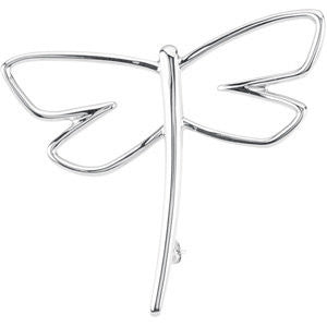 Sterling Silver Dragonfly Brooch