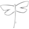Dragonfly Brooch in Sterling Silver