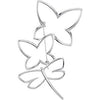Butterfly / Dragonfly Brooch in Sterling Silver
