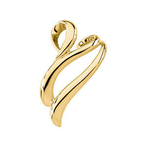 28.00x16.00 mm Chain Slide in 14K Yellow Gold