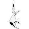 Gold Fashion Angel Fish Charm ( 17.00 MM )