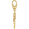 14k Yellow Gold 17mm Octopus Dangle