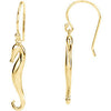 Sterling Silver Seahorse Earrings
