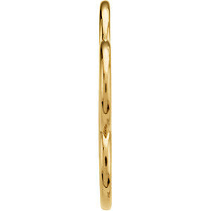 14k Yellow Gold Peace Sign Pendant