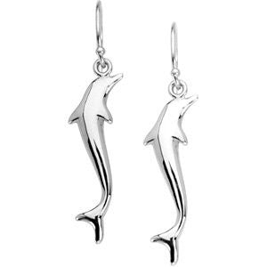 Metal Fashion Dolphin Dangle in Sterling Silver