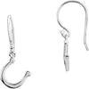 Petite Horseshoe Earrings in Sterling Silver