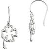 Petite Clover Earrings in Sterling Silver
